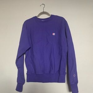 champion purple crew neck
